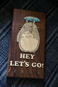 Hey Let's Go! key hook wall plaque