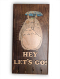 Hey Let's Go! key hook wall plaque
